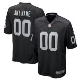 Custom,Las Vegas Raiders Nike Game Jersey - Black